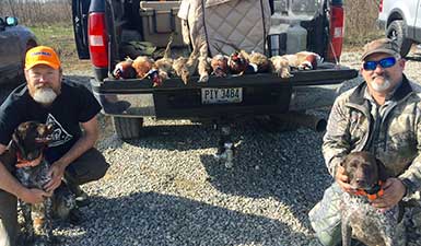 Upland Bird Hunters John Crane and Brian Runyon