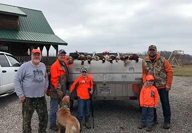 Upland Bird Hunters Richard Meeks, Bob Mullins and Dave Lusk