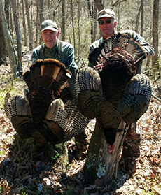 Terry Hendricks and Heaster Linn with a double